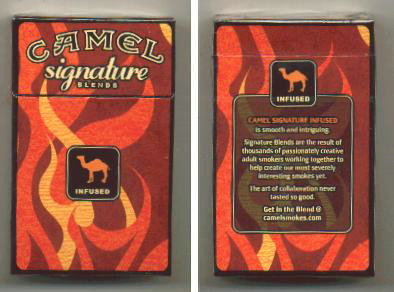 Camel Signature Blends Infused cigarettes hard box